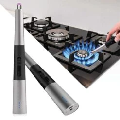 Allkinds Lange Elektrische Plasma Aansteker - USB Oplaadbaar - Vlamloze Elektrische Aansteker Voor Keuken, Kaars, BBQ Of Openhaard - Zwart - In- En Outdoor - Chique Design -Keuken Grill Promotie 1200x1200 589