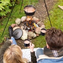 Esschert Design - Driepoot Met Ketting - Haardvuur Accessoires - Staal - Zwart -Keuken Grill Promotie 1200x1200 62