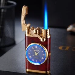 Flametimer Exclusieve Aansteker Met Horloge, 2 Stuks Willekeurig, Winddichte Draagbare Kaars Aansteker Voor Kaars Koken BBQ, Vuurwerk, Zak Zaklamp Aansteker Met Geschenkdoos, Cool Gift -Keuken Grill Promotie 1200x1200 631