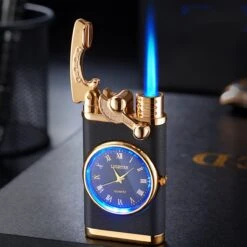 Flametimer Exclusieve Aansteker Met Horloge, 2 Stuks Willekeurig, Winddichte Draagbare Kaars Aansteker Voor Kaars Koken BBQ, Vuurwerk, Zak Zaklamp Aansteker Met Geschenkdoos, Cool Gift -Keuken Grill Promotie 1200x1200 633