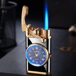 Flametimer Exclusieve Aansteker Met Horloge, 2 Stuks Willekeurig, Winddichte Draagbare Kaars Aansteker Voor Kaars Koken BBQ, Vuurwerk, Zak Zaklamp Aansteker Met Geschenkdoos, Cool Gift -Keuken Grill Promotie 1200x1200 634