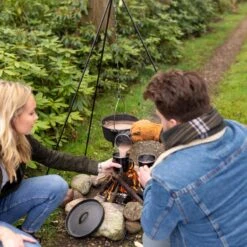 Esschert Design - Driepoot Met Ketting - Haardvuur Accessoires - Staal - Zwart -Keuken Grill Promotie 1200x1200 64