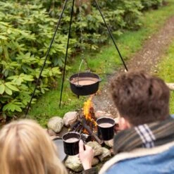 Esschert Design - Driepoot Met Ketting - Haardvuur Accessoires - Staal - Zwart -Keuken Grill Promotie 1200x1200 66