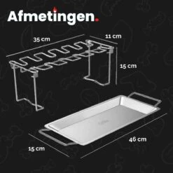 GrillX Kippenvleugelhouder - Kiphouder Voor BBQ & Oven - RVS - BBQ Accesoires 13 GrillX Kippenvleugelhouder - Kiphouder Voor BBQ & Oven - RVS - BBQ Accesoires -Keuken Grill Promotie 1200x1200 699
