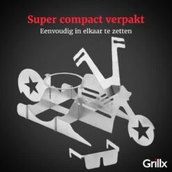 GrillX Beer Can Chicken Houder - Kiphouder Motorcycle - BBQ Accesoires - Bierkip - Barbeque Gereedschap - Chicken Sitter -Keuken Grill Promotie 1200x1200 712