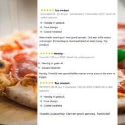 Nowad Pizzaschep RVS Rond Voor BBQ En Oven - 30,5 Cm - Pizzaspatel - Taartschep - Houten Handvat - Ophangbaar - Rond - Vaatwasbestendig - Keukenaccessoires -Keuken Grill Promotie 1200x1200 724