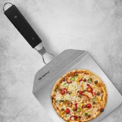 RVS Pizzaschep Inklapbaar Vierkant Handvat - Taartschep - Pizzaspatel BBQ Pannekoeken Spatel -Keuken Grill Promotie 1200x1200 751