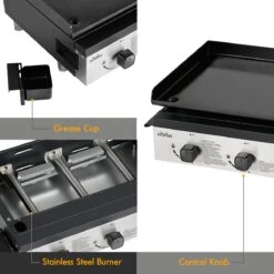 Bighorn Plancha Grill - Gasbarbecue – Tabletop – Draagbaar – 3 Branders -Keuken Grill Promotie 1200x1200 76