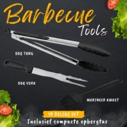 BBQ Gereedschapset - Opbergtas - BBQ Accessoires - BBQ Tang - BBQ Set - BBQ Borstel - BBQ Gereedschap - Roestvrij Staal 10 BBQ Gereedschapset - Opbergtas - BBQ Accessoires - BBQ Tang - BBQ Set - BBQ Borstel - BBQ Gereedschap - Roestvrij Staal -Keuken Grill Promotie 1200x1200 766