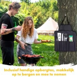 BBQ Accesoires Set Gereedschap Tang Borstel Barbecue Kookgerei - 10 Delig -Keuken Grill Promotie 1200x1200 772