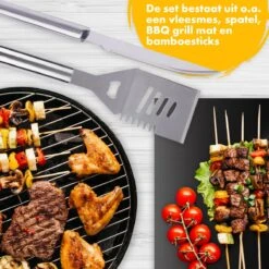 BBQ Accesoires Set Gereedschap Tang Borstel Barbecue Kookgerei - 10 Delig -Keuken Grill Promotie 1200x1200 775