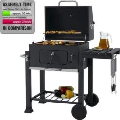Tepro Toronto Click Barbecue Bbq Houtskool - Grilloppervlak (LxB) 56 X 42 Cm - Met Thermometer In De Deksel - RVS - Houtskoolbarbecue -Keuken Grill Promotie 1200x1200 95