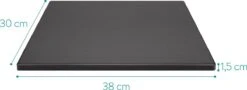 Navaris Pizzasteen XL Voor Oven En Barbecue - Rechthoekige Pizzaplaat 38 X 30 Cm - Inclusief Receptenboek - Keramisch Geglazuurd - Zwart 16 Navaris Pizzasteen XL Voor Oven En Barbecue - Rechthoekige Pizzaplaat 38 X 30 Cm - Inclusief Receptenboek - Keramisch Geglazuurd - Zwart -Keuken Grill Promotie 1200x439 1