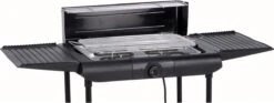 Excellent Electrics Elektrische Barbecue - Grilloppervlak (LxB) 36x24 Cm - 2000W - Zwart -Keuken Grill Promotie 1200x453