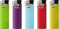BIC Maxi J38 Elektronische Aansteker / Aanstekers Willekeurige Kleuren (5 Stuks)