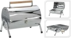 BBQ Collection Houtskoolbarbecue - Cilinder - Chroom -Keuken Grill Promotie 1200x651