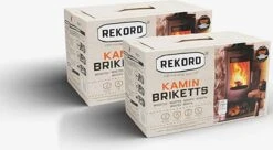 Bruinkoolbriket 10 Kg REKORD- Briketten - Brandhout-briketten Geperst -houtkachel 10kg - 18stk -Keuken Grill Promotie 1200x660