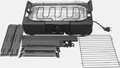 Royalty Line Elektrische Barbecue - Indoor En Outdoor BBQ - Tafelgrill - Elektrische Grill - Grill Oppervlak 40x24 Cm - 2000W - Met Stand - Zwart -Keuken Grill Promotie 1200x686