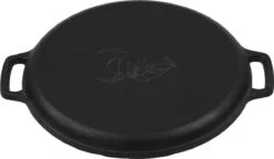 Valhal Outdoor Skillet / Plancha / Koekenpan - Gietijzer - Diameter 35cm, Twee Handvatten, VH35F -Keuken Grill Promotie 1200x698