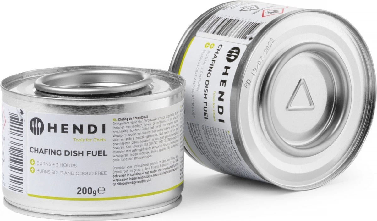 Hendi Brandpasta Voor Chafing Dish - Brandgel 200g - ( 24 Stuks ) 2 Hendi Brandpasta Voor Chafing Dish - Brandgel 200g - ( 24 Stuks ) - Afbeelding 2