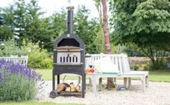 Merkloos MaxxGarden Pizza Oven - Smoker Barbecue Houtskool 45 X 65 X 158cm -Keuken Grill Promotie 1200x745