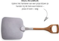 Boska Pizzaschep Barbecue - Kort Handvat - Stabiel - Aluminium - Eikenhout - BBQ Accessoires -Keuken Grill Promotie 1200x820
