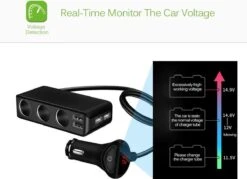 WiseGoods - Premium Auto Sigarettenaansteker Splitter - 4 Poorten USB - Autolader USB - Autolader Splitter - 12V Splitter -Keuken Grill Promotie 1200x870 4