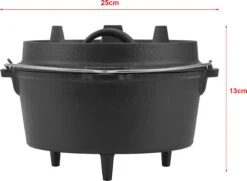 Dutch Oven Enkhuizen Met Deksel Gietijzer Zwart 4,2 L -Keuken Grill Promotie 1200x877 1
