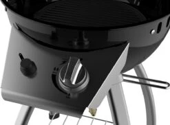 Accente Outdoor Gas BBQ - ø 45 Cm- Inclusief Grillplaat & Gasslang - Zwart -Keuken Grill Promotie 1200x883