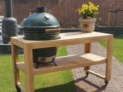 BBQ Tafel - Geschikt Voor Big Green Large/Bastard Large/Bastard Large Urban/Yakiniku 19 Inch/Monolith Large - Eikenhout - 87 Cm -Keuken Grill Promotie 1200x900 21