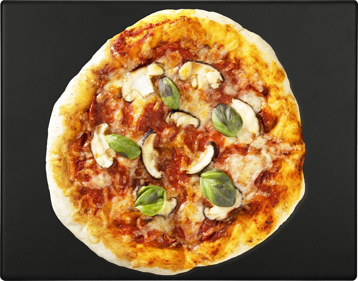 Navaris Pizzasteen XL Voor Oven En Barbecue - Rechthoekige Pizzaplaat 38 X 30 Cm - Inclusief Receptenboek - Keramisch Geglazuurd - Zwart 11 Navaris Pizzasteen XL Voor Oven En Barbecue - Rechthoekige Pizzaplaat 38 X 30 Cm - Inclusief Receptenboek - Keramisch Geglazuurd - Zwart - Afbeelding 11