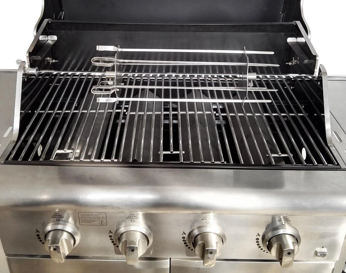 BBQ Rotisserie Kebab Spiezen Set (universele Set Geschikt Voor De Meeste Rotisseries / BBQ Spitten) 9 BBQ Rotisserie Kebab Spiezen Set (universele Set Geschikt Voor De Meeste Rotisseries / BBQ Spitten) - Afbeelding 9