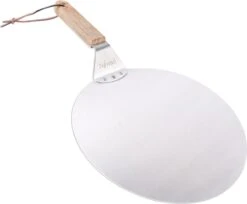 Nowad Pizzaschep RVS Rond Voor BBQ En Oven - 30,5 Cm - Pizzaspatel - Taartschep - Houten Handvat - Ophangbaar - Rond - Vaatwasbestendig - Keukenaccessoires -Keuken Grill Promotie 1200x992 1