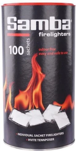 Samba Aanmaakzakjes Openhaard - 100 Stuks In Koker -Keuken Grill Promotie 606x1200 1