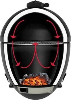Apache Grill 21 Inch Kamado BBQ Egg | Houtskool | Zwart | Ø 50cm Grill Oppervlak | Dubbelwandig & Geïsoleerd -Keuken Grill Promotie 849x1200