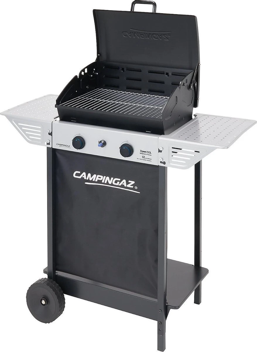 Campingaz Xpert 100 L Gasbarbecue - BBQ - 2-Branders - Grijs/zwart 4 Campingaz Xpert 100 L Gasbarbecue - BBQ - 2-Branders - Grijs/zwart - Afbeelding 4