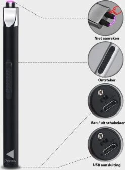 Oplaadbare Lange Elektrische Aansteker - Duurzame Plasma Aansteker - Inclusief Cadeauverpakking - BBQ - Kaarsen - Zwart -Keuken Grill Promotie 879x1200 1