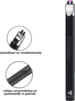 Oplaadbare Lange Elektrische Aansteker - Duurzame Plasma Aansteker - Inclusief Cadeauverpakking - BBQ - Kaarsen - Zwart -Keuken Grill Promotie 894x1200 2