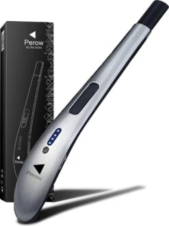 Oplaadbare Lange Elektrische Aansteker - Zilver - Duurzame Plasma Aansteker - Inclusief Cadeauverpakking - BBQ - Kaarsen