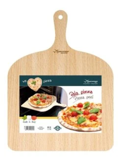ETNA Pizza Set - Grote Pizzasteen & GRATIS Pizzaschep - 30 Cm X 38 Cm - Echt Italiaanse Pizzasteen - Broodbaksteen - BBQ Pizzasteen - Gemaakt Van Lavasteen Uit De Etna - Non-stick - Eppicotispai -Keuken Grill Promotie 901x1200