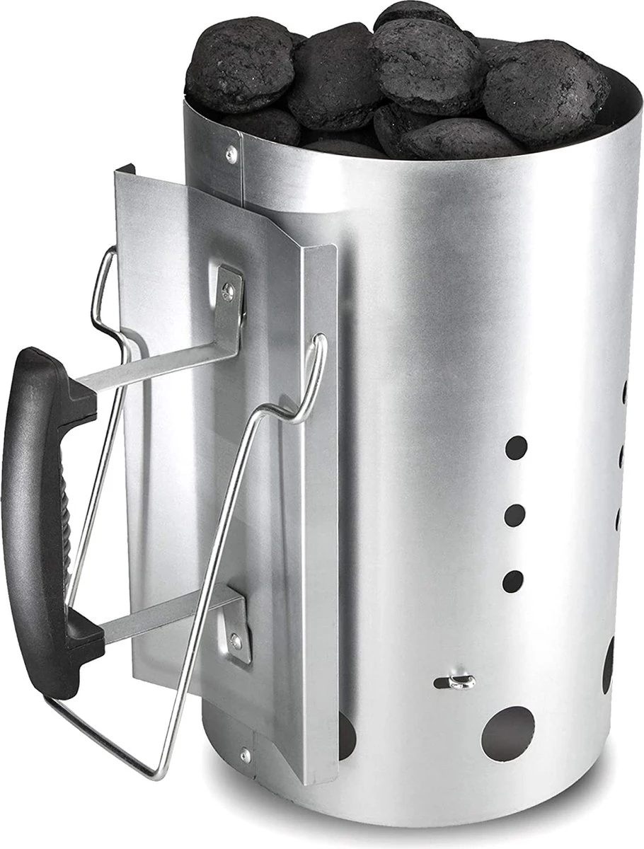 Kolen Starter GROOT - Brikettenstarter Met Veiligheidshandgreep - Snelstarter Voor Barbecue - BBQ Houtskool Starter 2 Kolen Starter GROOT - Brikettenstarter Met Veiligheidshandgreep - Snelstarter Voor Barbecue - BBQ Houtskool Starter - Afbeelding 2