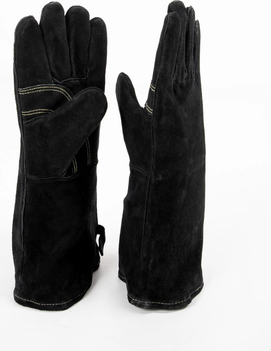 Barbecue Handschoen Zwart - BBQ Ovenwanten – Hittebestendige Handschoenen - Ovenhandschoenen - Grill & Oven Want – Koken Accessoires - Vuurkorf En Openhaard - Barbeque Keukenaccessoires - Koken - Vaderdag Cadeau Vader 2 Barbecue Handschoen Zwart - BBQ Ovenwanten – Hittebestendige Handschoenen - Ovenhandschoenen - Grill & Oven Want – Koken Accessoires - Vuurkorf En Openhaard - Barbeque Keukenaccessoires - Koken - Vaderdag Cadeau Vader - Afbeelding 2